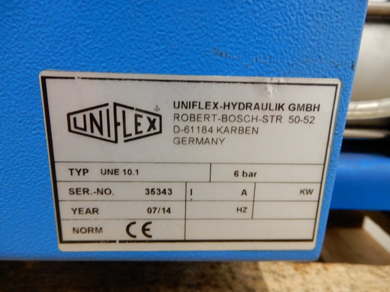 Einschubgerät Uniflex Une 10.1 für Hydraulikschläuche Press fitting machine