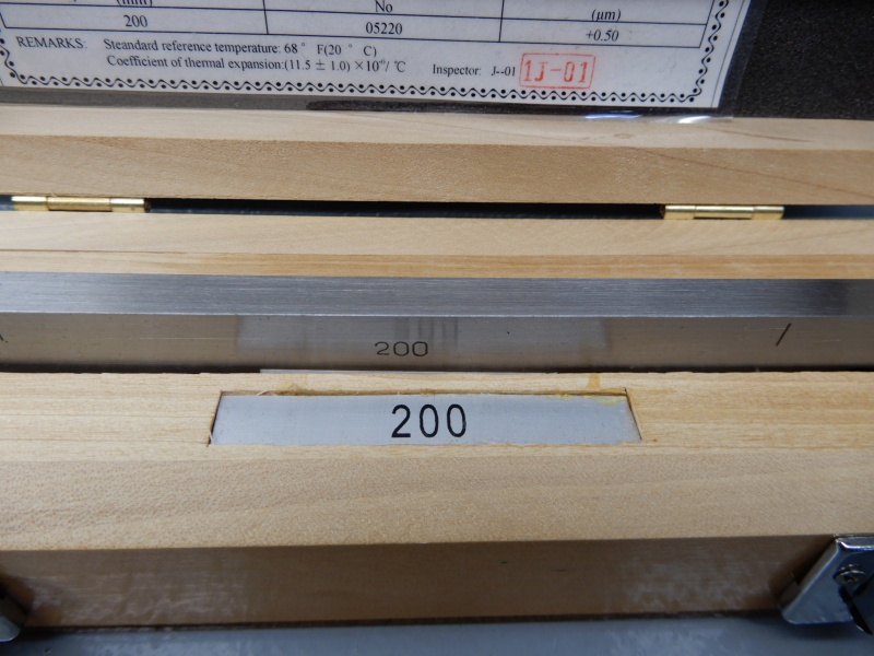 Einzel- Endmaß Parallelendmaß 200 x 35 x 9 mm Gen. 1