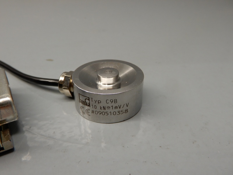 Kraftaufnehmer HBM C9B 10kN Kraftsensor Force Transducer