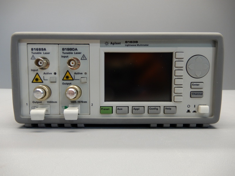 Lightwave Multimeter Agilent 8163B Compact Tunable Laser Modules 81689A 81980A