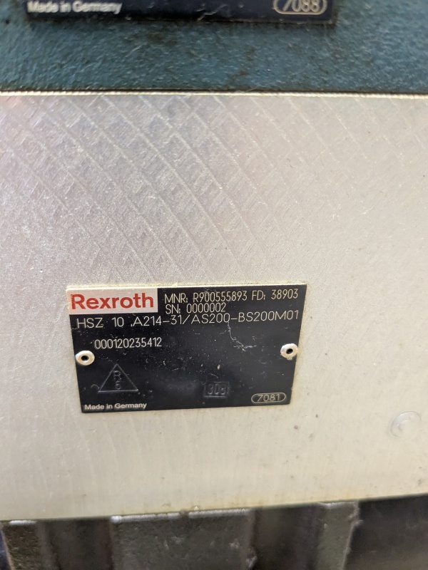 Bosch Rexroth Ventil 4WSE2ED10-51/75B9ET210K31EV R900918006 Ventilblock Hydraulikblock