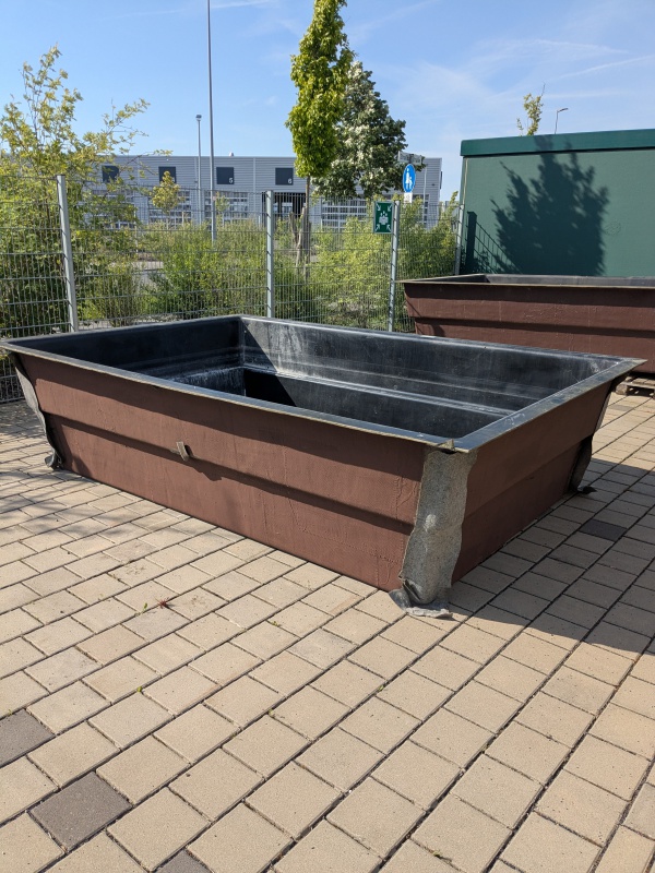 GFK Rechteckbecken (Schwarz) 325 x 220 x 80cm 4700 Liter