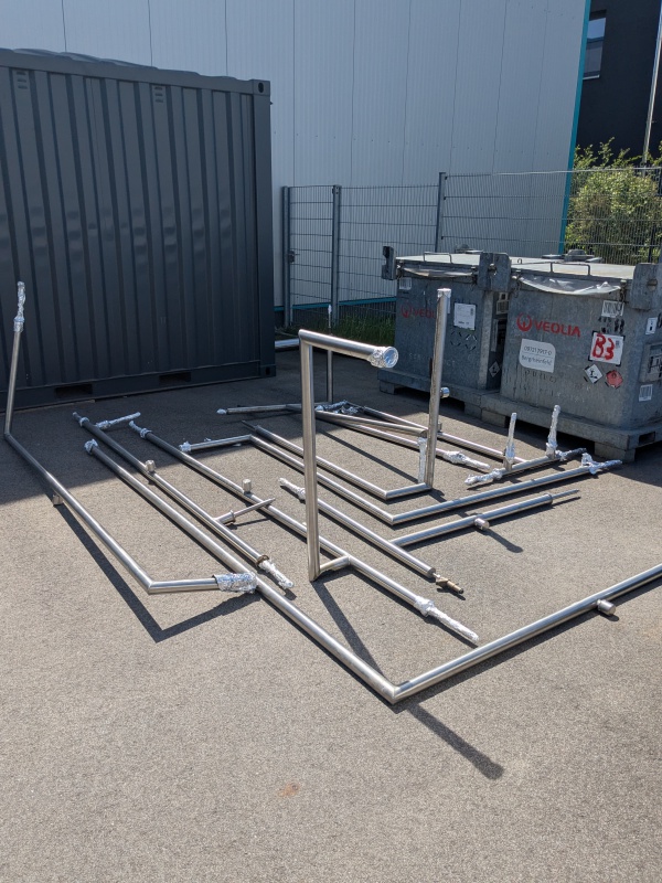 Kryo Behälter und Geräte Flüssigstickstoff Phasentrenner vakuum isolierte Schläuche Posten LN2