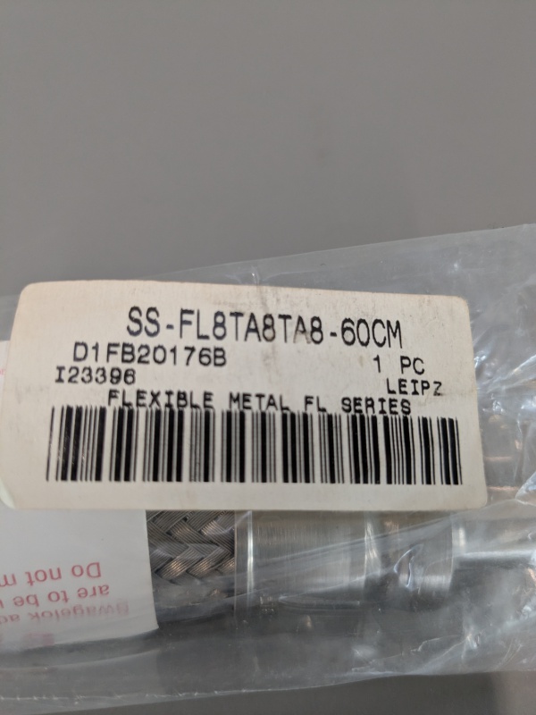 Flexibler Metallschlauch Serie FL SS-FL8TA8TA8 60 cm / 1/2 Zoll Edelstahl Swagelok