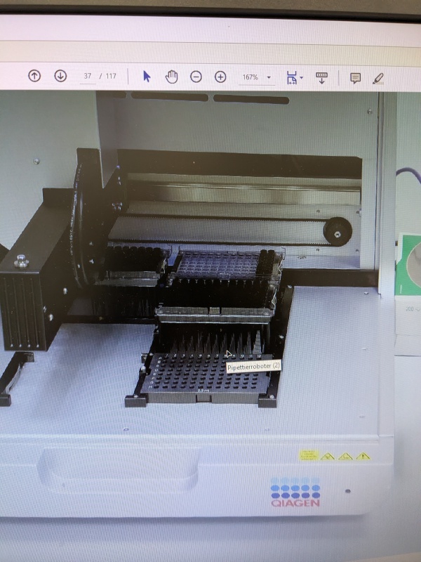 Defekt Qiagen Qiagility Pipettier Robotor HEPA UV Defekt