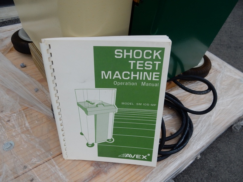 Avex SM 105-MP Schocktest Maschine Microprocessor-Operated Free Fall pneumatic Shock Machine Test
