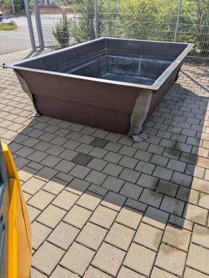 GFK Rechteckbecken (Schwarz) 325 x 220 x 80cm 4700 Liter
